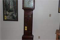English Bell strike tall case clock 8 Day100" tall