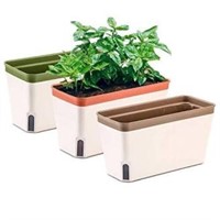 MOHENA SELF WATERING PLANTER BOXES 10x4x5IN 3PC