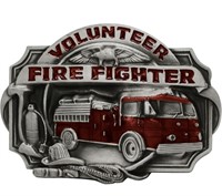 VOLUNTEER FIRE FIGHTER BELT BUCKLE