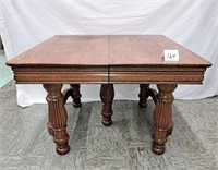 square oak dining table (see description)