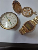 Black Forest Linden Clock, Pocket Watch Style