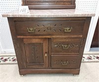 marble top washstand (see description)