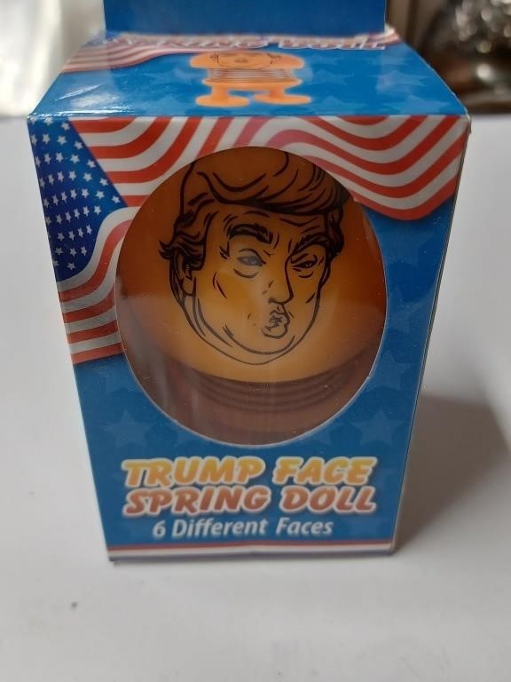 Trump Face Spring Doll