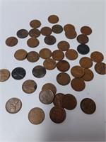 Lot of  Wheat Pennies 1950s, 1950s and More