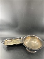 2 Pieces of silver-plate