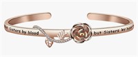 HOLLP GIRL BEST FRIENDS CUFF BRACELET (ROSE GOLD)