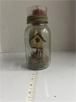 Bird House Mason Jar Candle