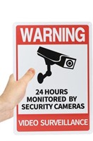 EYOLOTY 24 HOUR VIDEO SURVEILLANCE SIGN,14IN X