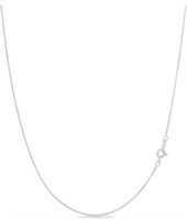 KEZEF 18CT STERLING SILVER CHAIN NECKLACE