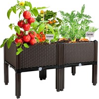 NACREEN Raised Garden Bed with Legs Planters for L