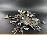 $2.50Bag lot of silver-plated flatware