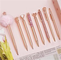 WEMATE 8PCS BALLPOINT PENS SET,(ROSE GOLD)