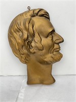 1914 Abraham Lincoln Cast Iron Wall Bust