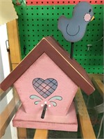 Pink birdhouse