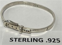 P - STERLING SILVER "BELT" BRACELET (16P)