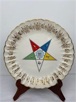 Vtg Order of the Eastern Star Masonic plate