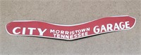Vintage Tin Sign City Garage Morristown Tn.