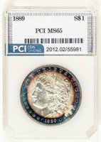 Coin 1889(P) Morgan Silver Dollar-PCI-MS65