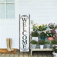 NIKKY HOME Large Vertical Welcome Word Sign for