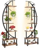 homegroove 2 pcs 6 Tier Tall Metal Plant Stand