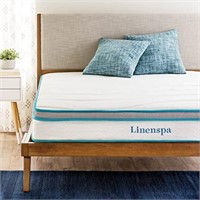 Linenspa 8 Inch Memory Foam and Spring Hybrid