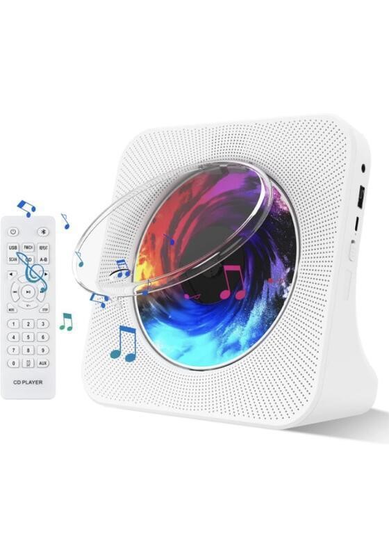 CD PLAYER WITH BLUETOOTH WHITE