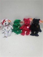 4 Beanie Babies