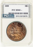 Coin 1889(P) Morgan Silver Dollar-PCI MS65+