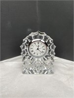WATERFORD Crystal Fluted Mantle Clock