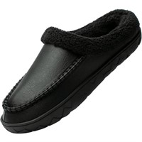 WOTTE MEN'S MOCCASIN SLIPPERS SUEDE FLEECE FUZZY