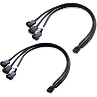 Cable Matters 2-Pack 3 Way 4 Pin PWM Fan Splitter