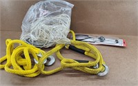 2 Tow Ropes, Small Rope w/Pulleys & Stethescope