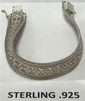 P - STERLING SILVER BRACELET (19P)