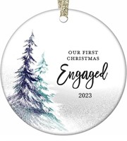 1ST CHRISTMAS ENGAGED ORNAMENT 2023