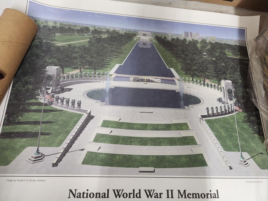 World War II Memorial Poster Print