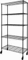 5-Shelf Adjustable Heavy Duty Storage Shelving Uni