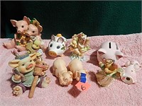 Lot of Pig Collectible Knick Knacks