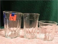 2ct 6" Glasses & 1ct 4" Glass