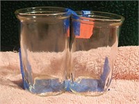2ct 4" Glass Jars/ Cups