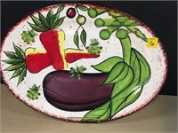 17" Vegetable Art Platter