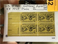 #1201 STAMP BLOCK NATIONAL APPRENTICE 4C MINT