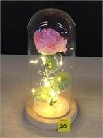Cloche LED Rose 9"