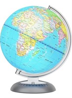 ILLUMINATED WORLD GLOBE FOR KIDS WITH STAND,BUILT