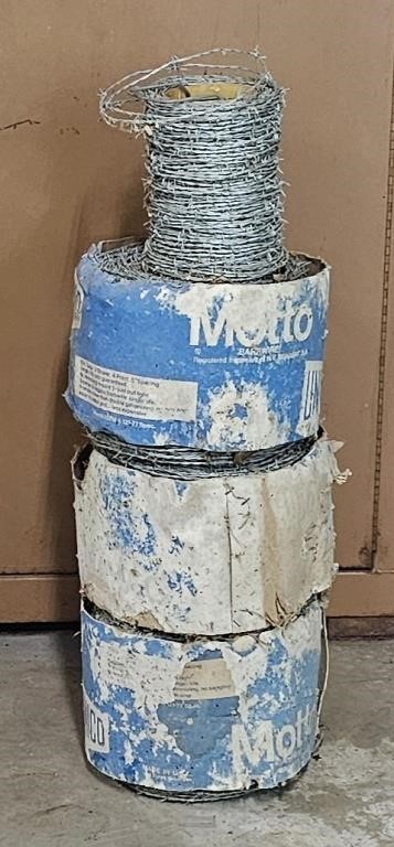 3.5 Rolls of  Galzenized Barbed Wire