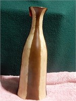 Brown & Tan Vase 12" T