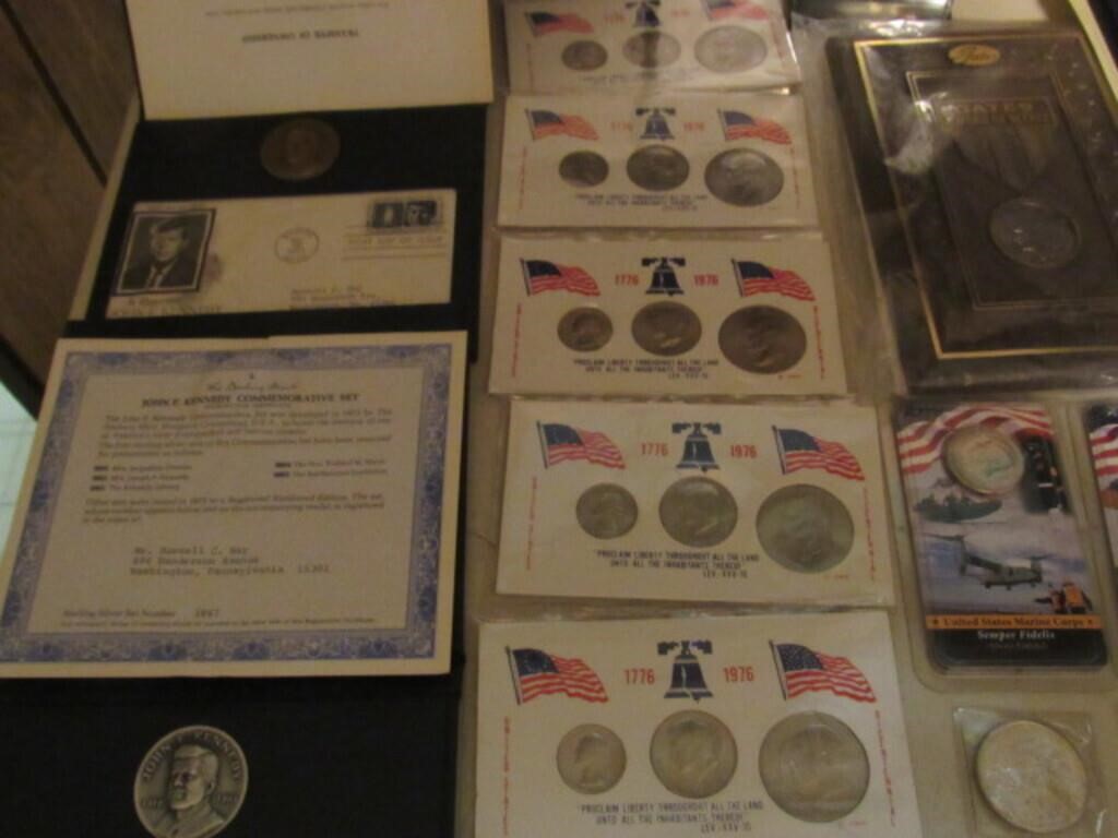 Jfk Coins,envelopes, lst day issue