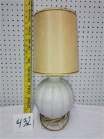 cased glass lamp