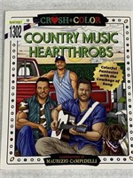 CRUSH&COLOR COUNTRY MUSIC HEARTTHROBS COLORING