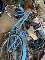 PANAMA JACK BLUE BICYCLE WITH BASKET VERY NICE