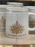 PAIR OF CEASARS PALACE SET OF 4 MUGS IN BOXES